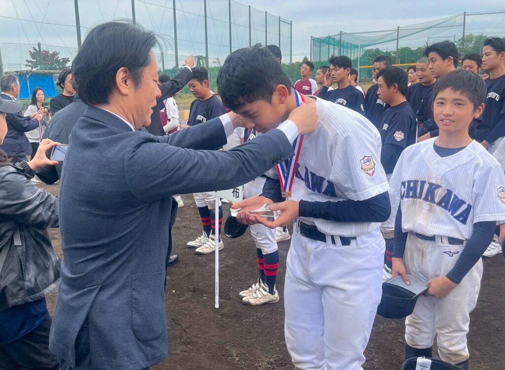 「東京調布ロータリー杯リトルシニア西東京連盟（中学硬式野球）1年生大会」の様子