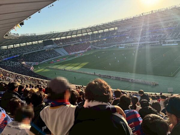 社会奉仕事業(FC東京共同サッカー観戦)の様子